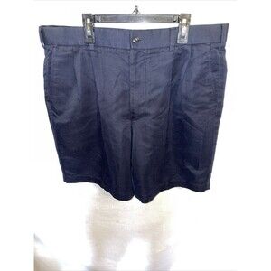 Roundtree & Yorke Golf Shorts Men’s Size 36 Navy Blue Zip Fly Belt Loops Pockets